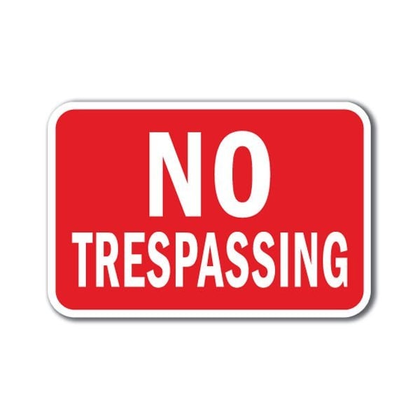 Signmission Safety Sign, 12 in Height, Aluminum, No Tres - No Trespassin A-1218 No Tres - No Trespassin - main